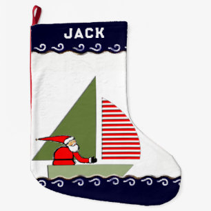 Grande Chaussette De Noël Cadeau de vacances de voile