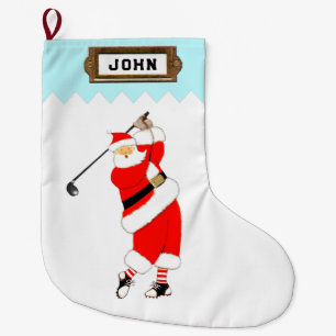 Grande Chaussette De Noël Cadeau de vacances Golf
