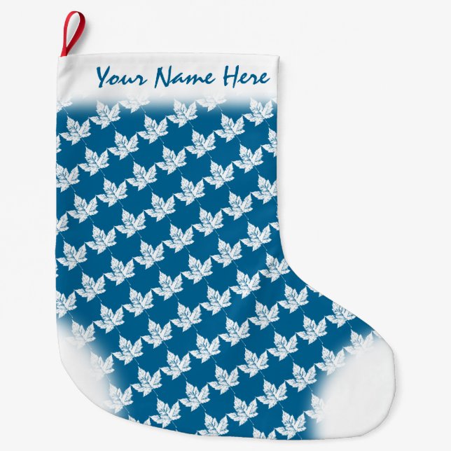 Grande Chaussette De Noël Canada Stocker Canada - Stocking de Noël sur mesur (Devant)
