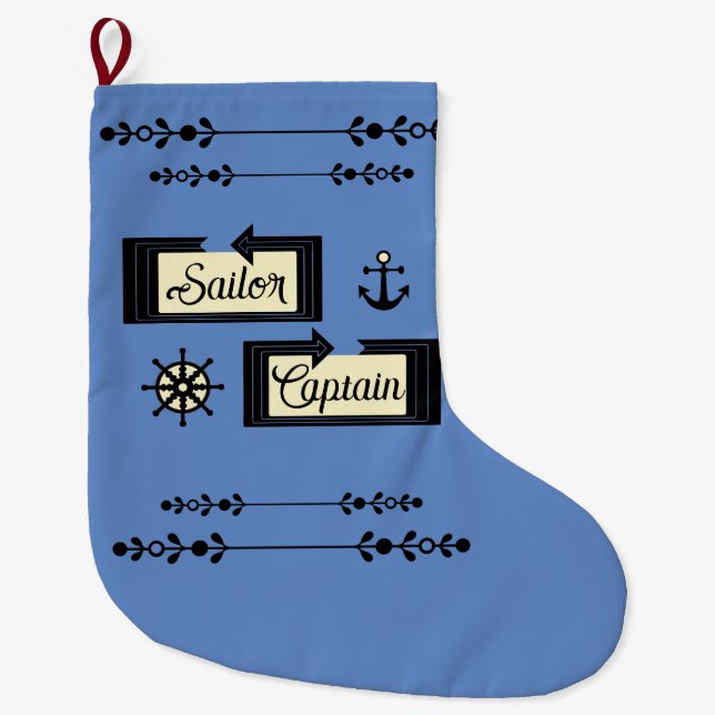 Grande Chaussette De Noël Captain (Devant)