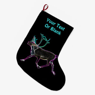 Grande Chaussette De Noël Caribou électrique