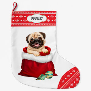 Grande Chaussette De Noël Carlin frontalier Snowflake Cadeau Surprise