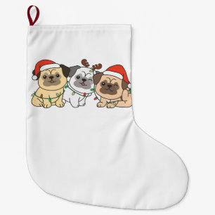 Grande Chaussette De Noël Carlin Noël Animaux Chiens De Vacances