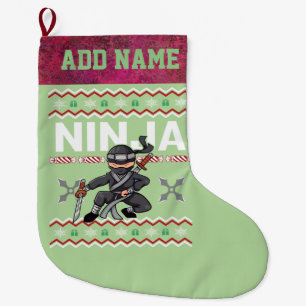 Grande Chaussette De Noël Chandail de Noël moche de Ninja