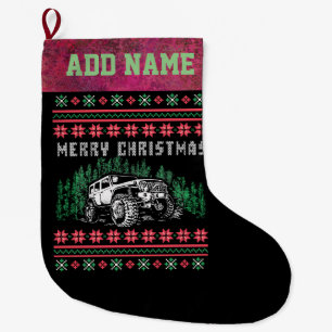 Grande Chaussette De Noël Chandail de Noël moche pour véhicule hors route