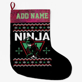 Grande Chaussette De Noël Chandail de Noël Ninja Ugly