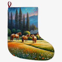 Cheval dans la prairie de fleurs sauvages de la fe