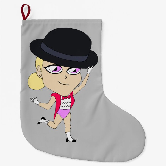 Grande Chaussette De Noël chibi (Devant)