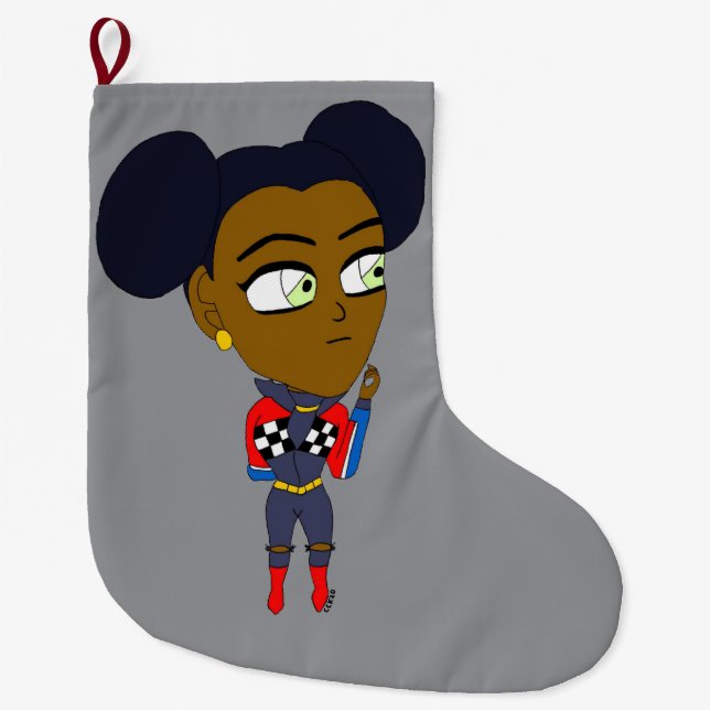 Grande Chaussette De Noël chibi (Devant)