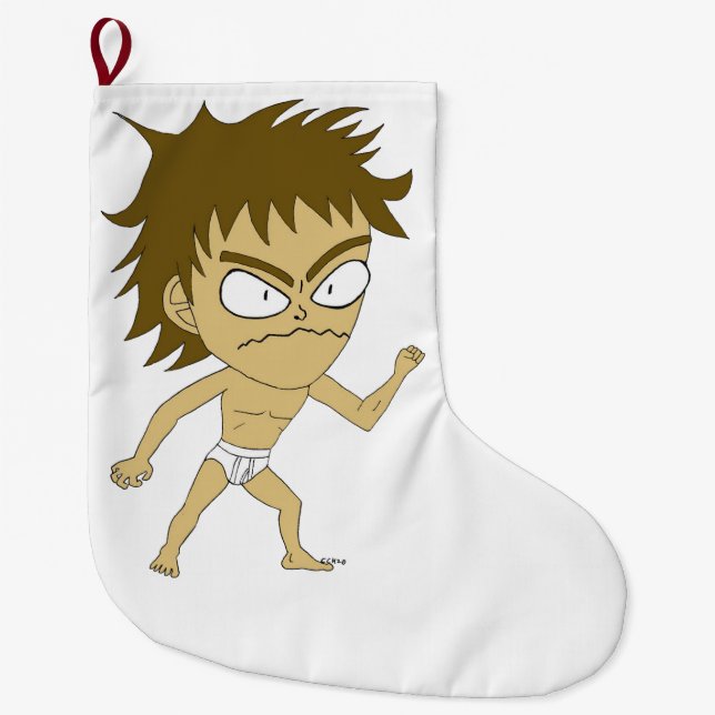 Grande Chaussette De Noël chibi (Devant)