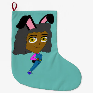 Grande Chaussette De Noël chibi bunnygirl