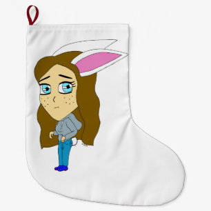 Grande Chaussette De Noël chibi bunnygirl