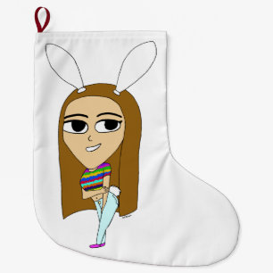 Grande Chaussette De Noël chibi bunnygirl