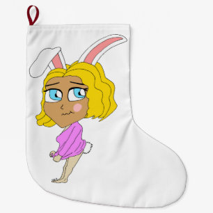 Grande Chaussette De Noël chibi bunnygirl