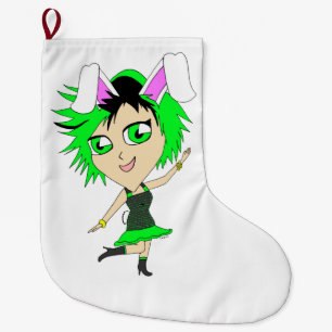 Grande Chaussette De Noël chibi bunnygirl