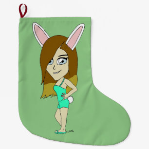 Grande Chaussette De Noël Chini Bunny