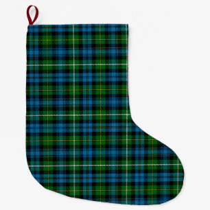 Grande Chaussette De Noël Clan Écossais Campbell D'Argyll Tartan Plaid