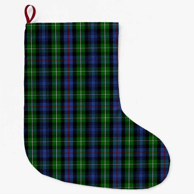 Grande Chaussette De Noël Clan écossais MacKenzie Tartan Plaid (Devant)