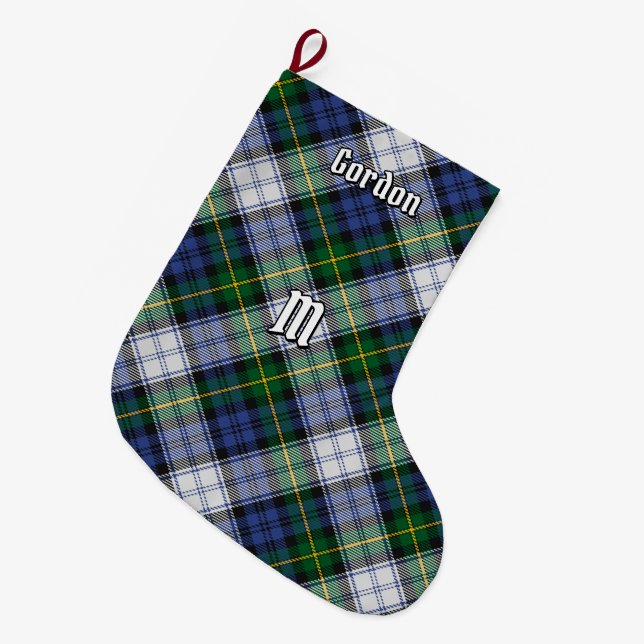 Grande Chaussette De Noël Clan Gordon habiller Tartan Noël Stocker (Devant (Accrochage))