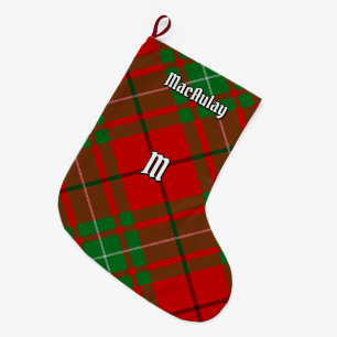 Grande Chaussette De Noël Clan MacAulay Tartan Noël Stocking
