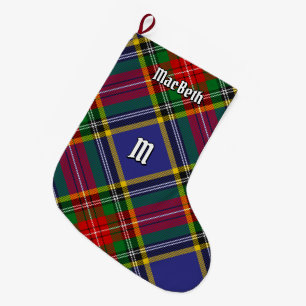 Grande Chaussette De Noël Clan MacBeth Tartan Noël Stocking