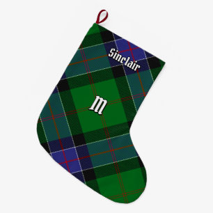 Grande Chaussette De Noël Clan Sinclair Chasse Tartan