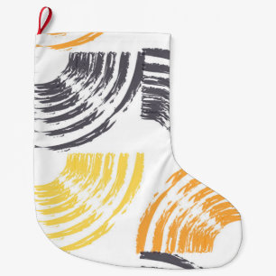 Grande Chaussette De Noël Cool, unique, tendance, urbaine et colorée brosse