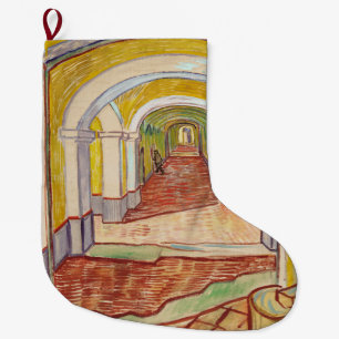 Grande Chaussette De Noël Corridor de l'asile (par Vincent van Gogh)