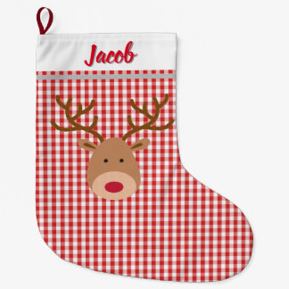 Grande Chaussette De Noël Customize Christmas Stocking - Rudolph