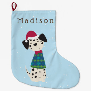 Grande Chaussette De Noël Dessin Dalmatien en Sweat