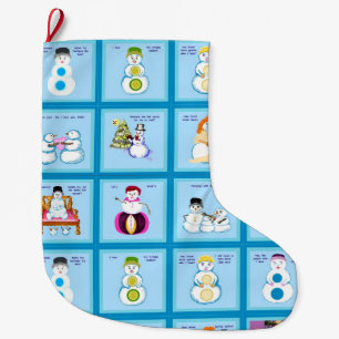 Grande Chaussette De Noël Différents coups de pied, Différents types de neig