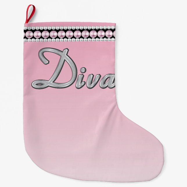 Grande Chaussette De Noël Diva Sparkle (Devant)