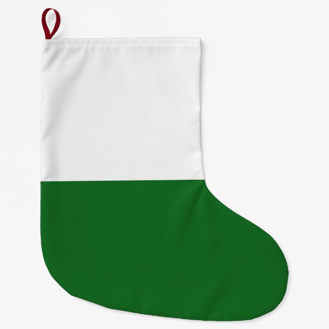 Grande Chaussette De Noël Drapeau de Saxe (État allemand) (Devant)