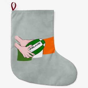 Grande Chaussette De Noël Drapeau Des Supporters De L'Équipe D'Irlande De Ru