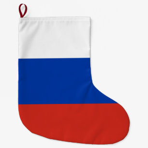 Grande Chaussette De Noël Drapeau russe (Russie)