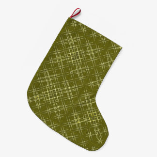 Grande Chaussette De Noël Élégance Entrecroisée