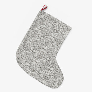 Grande Chaussette De Noël Elégante dentelle Vintage