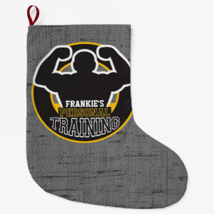 Grande Chaussette De Noël Entraîneur du GYM Power Training Fitness Custom