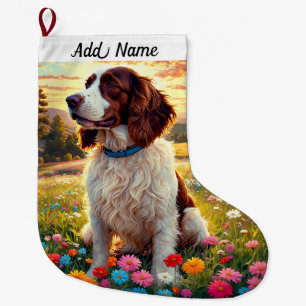 Grande Chaussette De Noël Épagneul Springer 