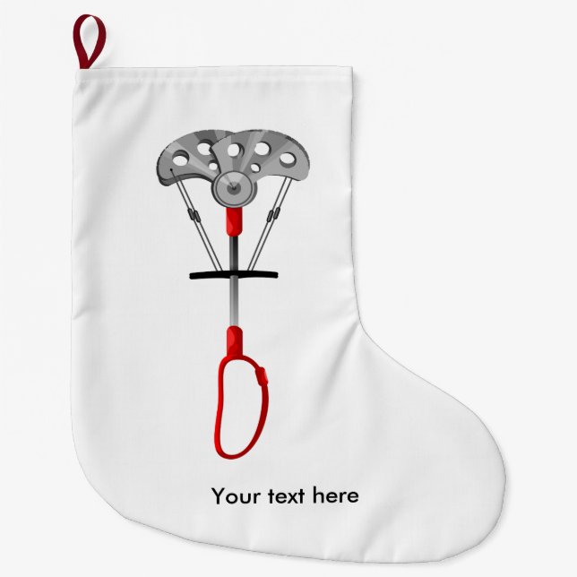 Grande Chaussette De Noël Équipement Escalade (Devant)