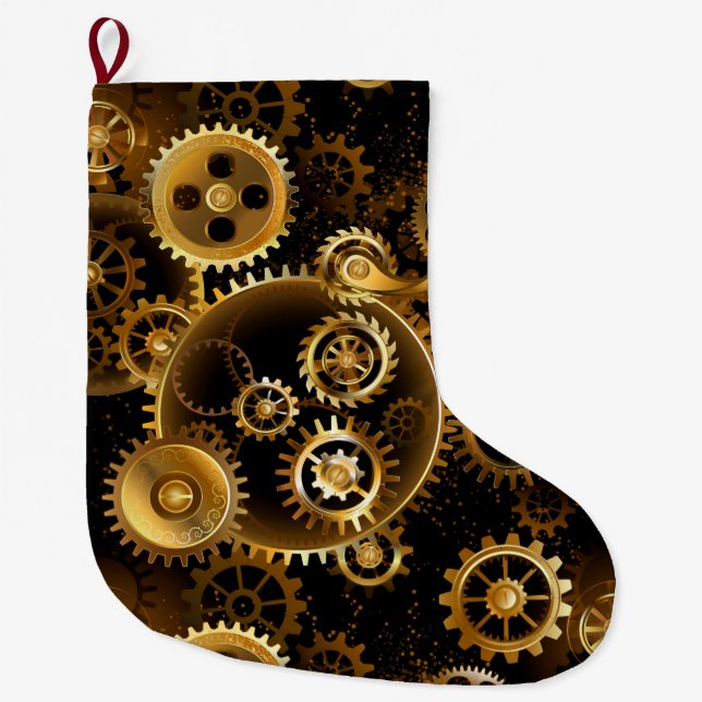 Grande Chaussette De Noël Équipements en laiton sans vapeur (Devant)