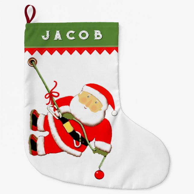 Grande Chaussette De Noël Escalade rock créative (Devant)