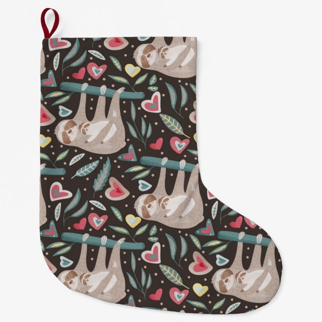 Grande Chaussette De Noël Fentes (Devant)