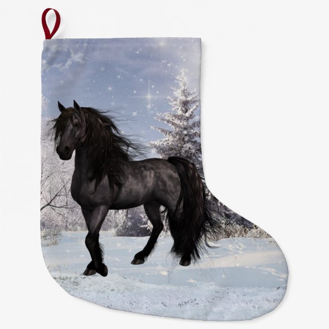 Grande Chaussette De Noël Fêtes d'hiver Friesienne 2024 (Devant)