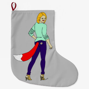 Grande Chaussette De Noël fille foy