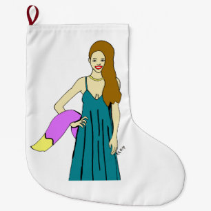 Grande Chaussette De Noël fille foy