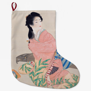 Grande Chaussette De Noël Fille Miyuki (Belle Dame Japonaise) (Asiatique)