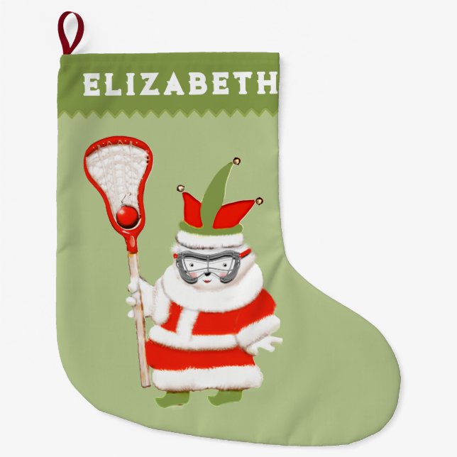 Grande Chaussette De Noël Filles crosse (Devant)