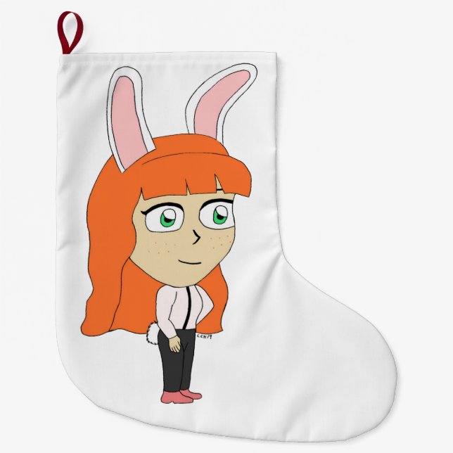 Grande Chaussette De Noël fillette (Devant)
