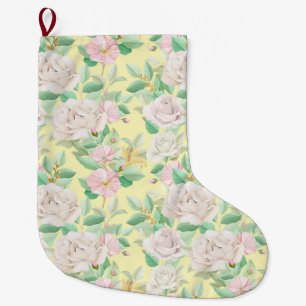 Grande Chaussette De Noël Floral
